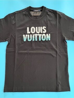 Louis Vuitton Men's Black Logo T-Shirt
